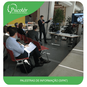 imagem do serviço palestras de informação (SIPAT) Psicotér