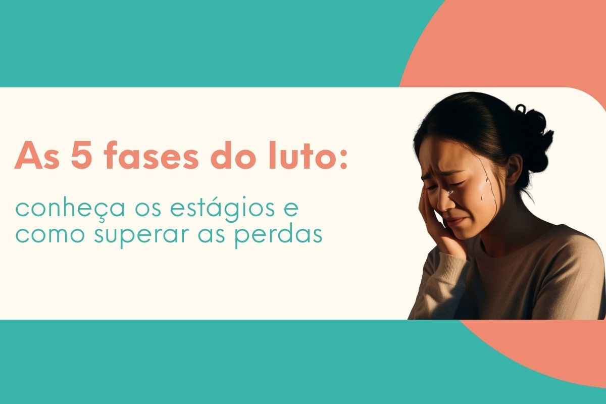 Mulher chorando representando as fases do luto e o processo emocional de perda