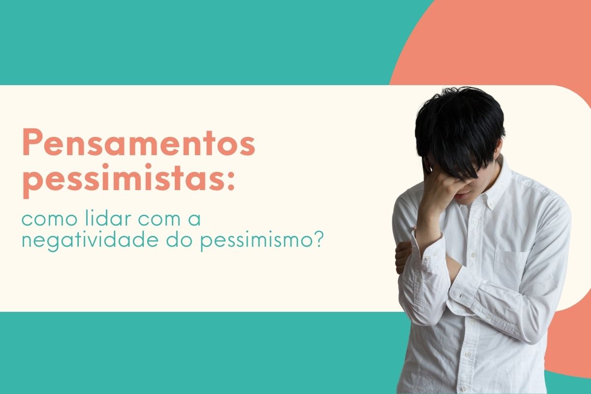 Homem com expressão preocupada representando pensamentos pessimistas e negatividade emocional
