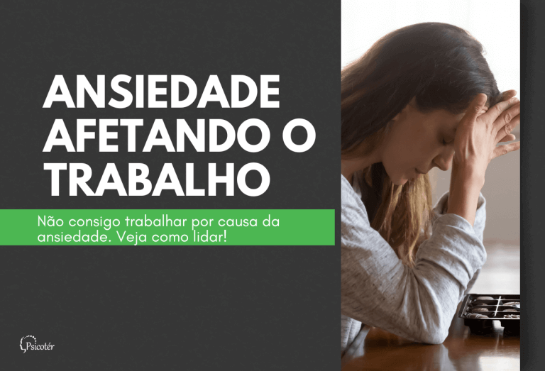 Não consigo trabalhar por causa da ansiedade