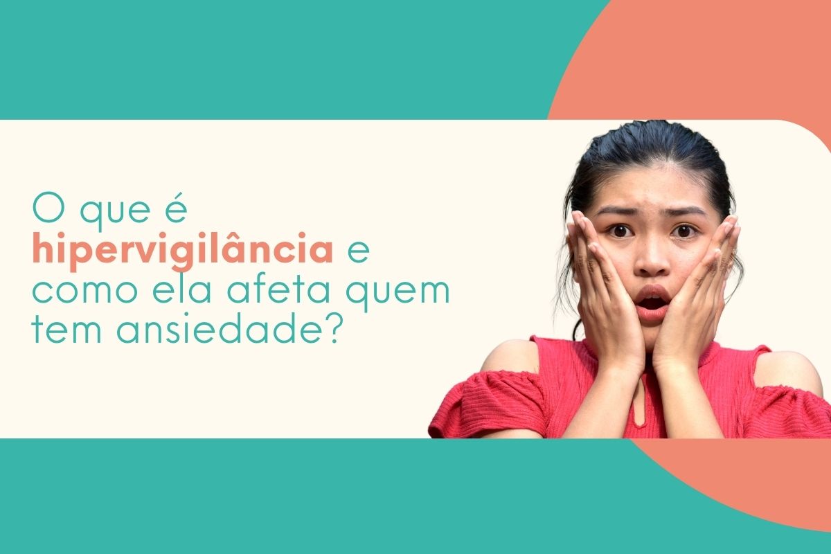 Mulher com expressão de susto e ansiedade ilustrando hipervigilância emocional