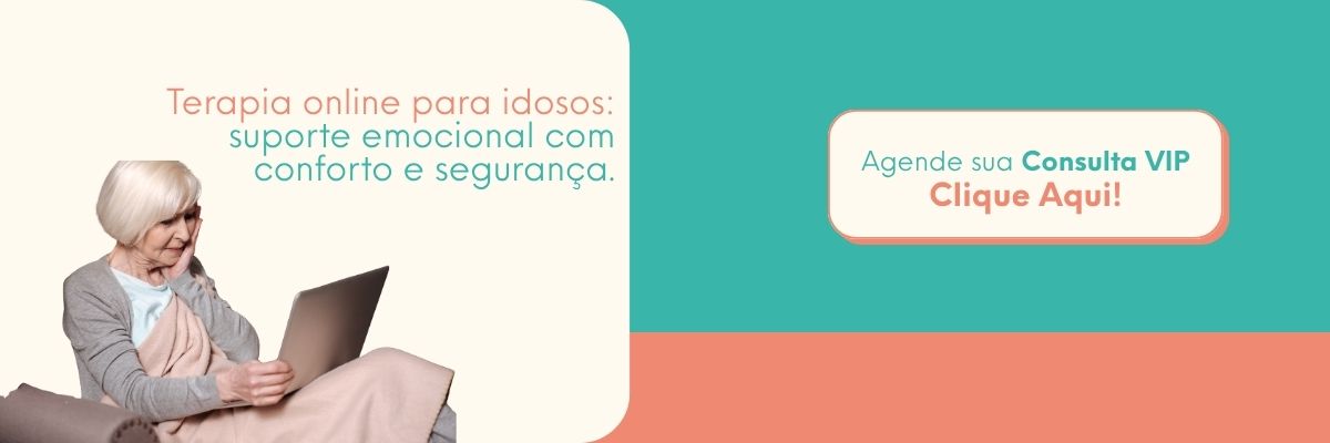 whatsapp Idosa usando tablet em casa durante sessão de terapia online para apoio psicológico