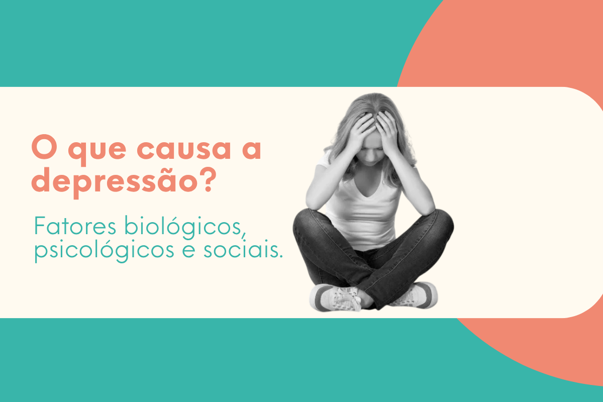 jovem sentada no chão deprimida tentando entender o que causa a depressão