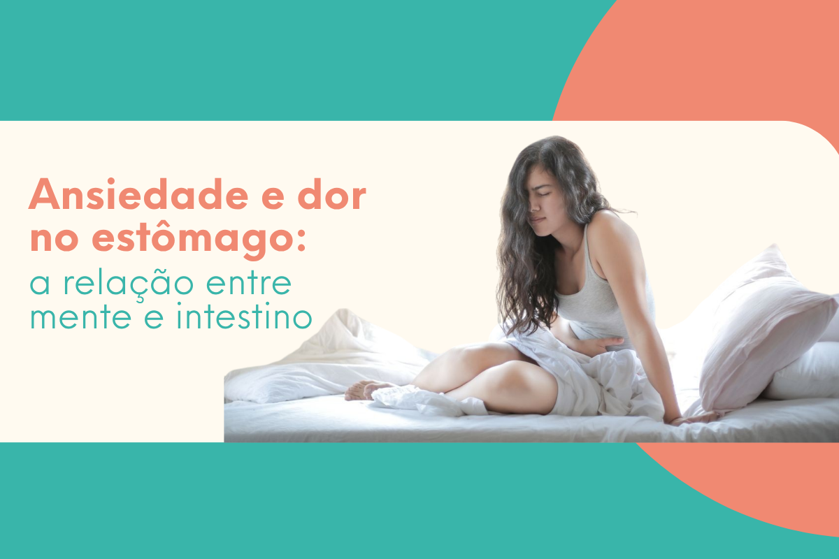 ansiedade dor no estomago mulher sentindo ansiedade e dor no estômago tentando entender a relação