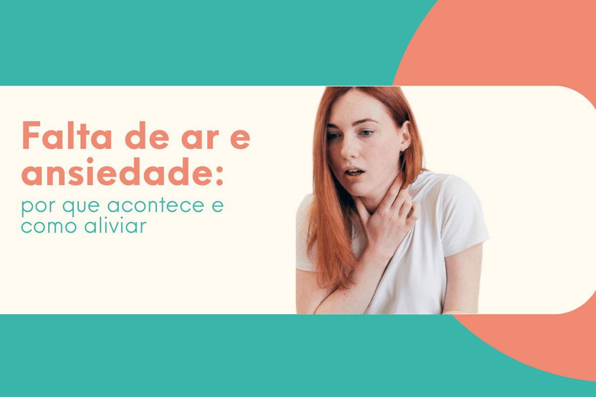 mulher sentindo falta de ar e ansiedade segurando corpo buscando se recuperar de uma crise
