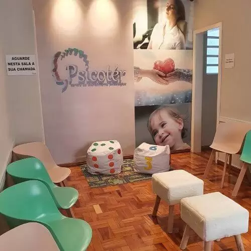 Recepção foto dos ambientes psicoter para atendimento psicológico