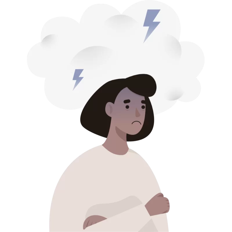 teste pensamentos negativos