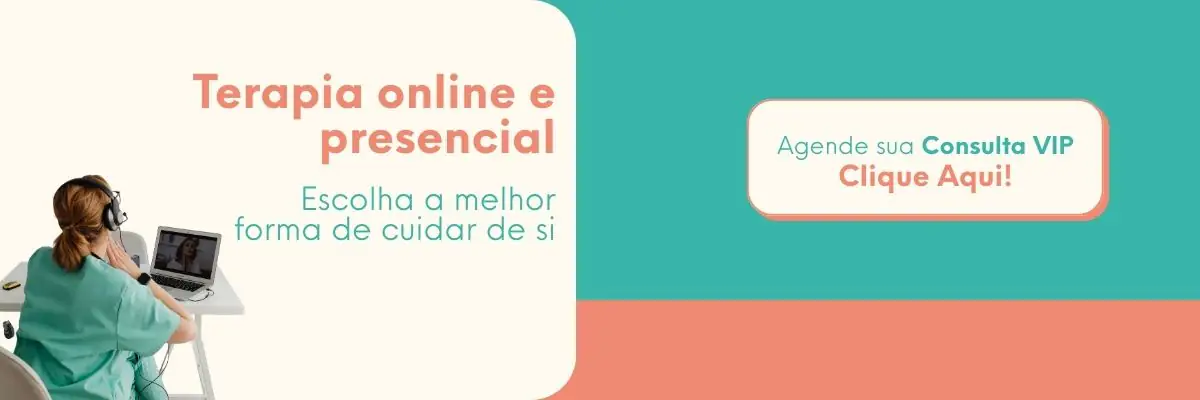 whatsapp Banner de terapia online e presencial com profissional em atendimento virtual e botão de agendamento de consulta VIP